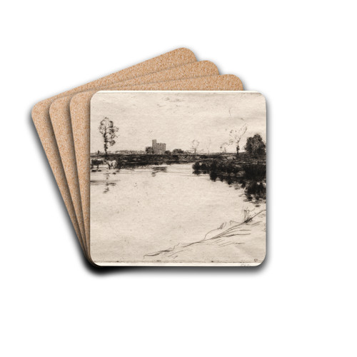Cambuskenneth, Stirlingshire, Scotland by David Young Cameron Drink Coasters - set of 4