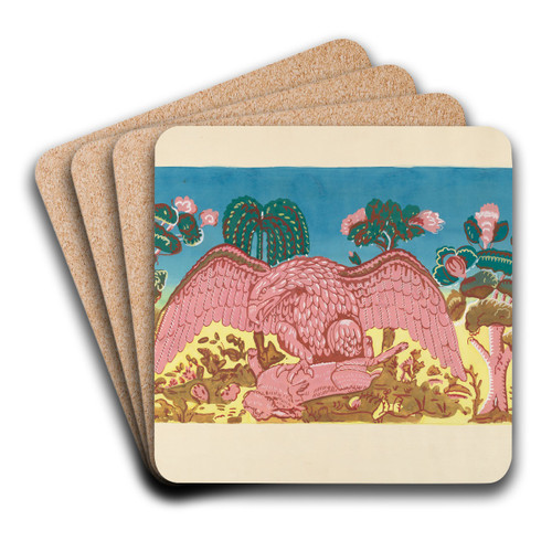 Bandbox Design (Eagle and Rabbit) by Martin Partyka Art Drink Coaster set Bandbox Design (Eagle and Rabbit) by Martin Partyka Art Drink Coaster set