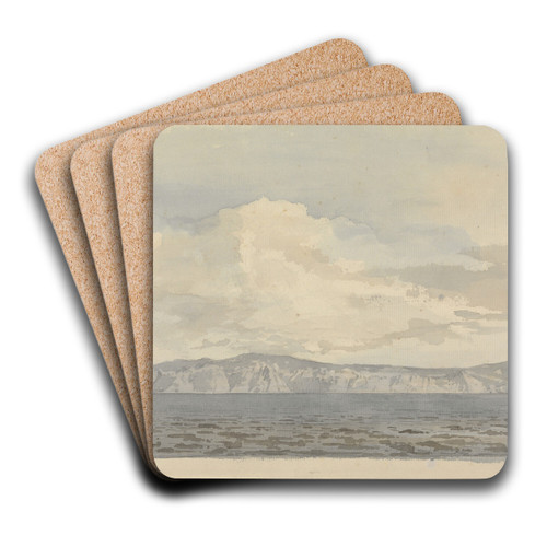 Distant View of an Island by Samuel Davis Art Drink Coaster set