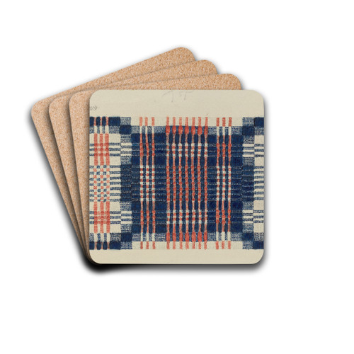 Coverlet - Gentleman's Fancy by Elbert S. Mowery Drink Coasters - set of 4 Coverlet - Gentleman's Fancy by Elbert S. Mowery Drink Coasters - set of 4