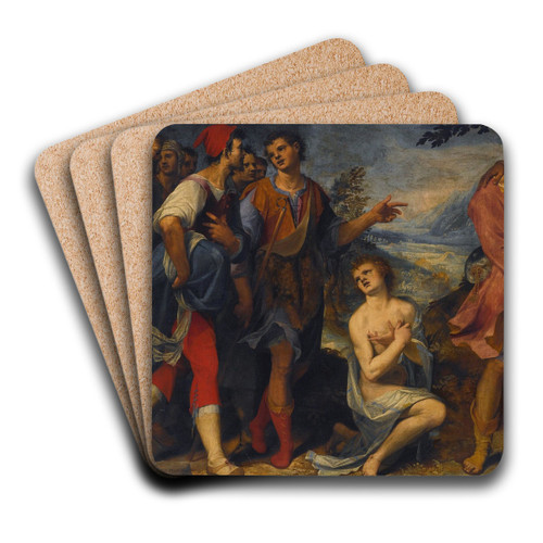 Joseph Sold Into Slavery By His Brothers by Damiano Mascagni Art Drink Coaster set