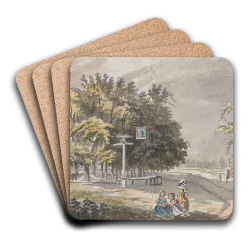 Near Putney by James Miller Art Drink Coaster set Near Putney by James Miller Art Drink Coaster set