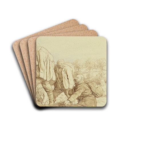 Five wanderers by Wilhelm Altheim Drink Coasters - set of 4