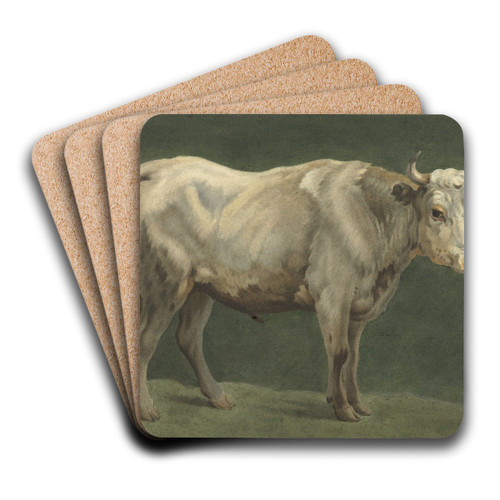 Staande stier, naar rechts by Jean Bernard Art Drink Coaster set