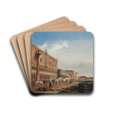 The Doge's Palace, Venice by Edward Pritchett Drink Coasters - set of 4