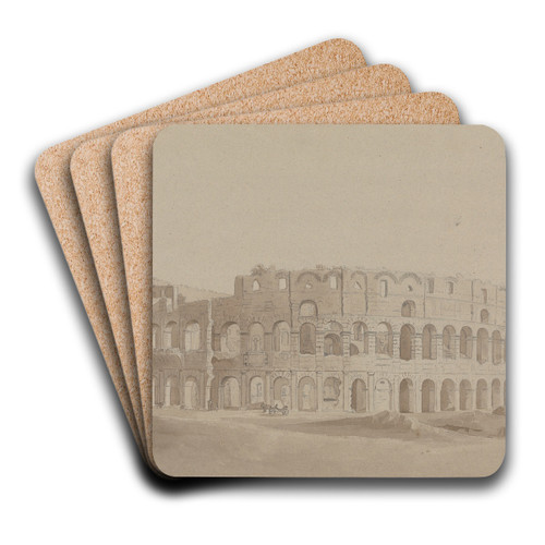 The Colosseum, Rome by Isaac Weld Art Drink Coaster set