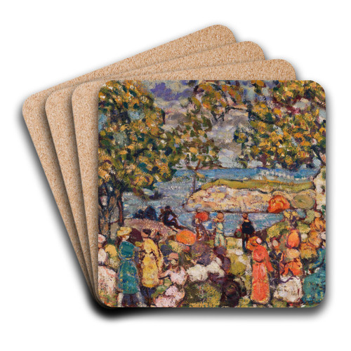 Picnic by Maurice Prendergast Art Drink Coaster set