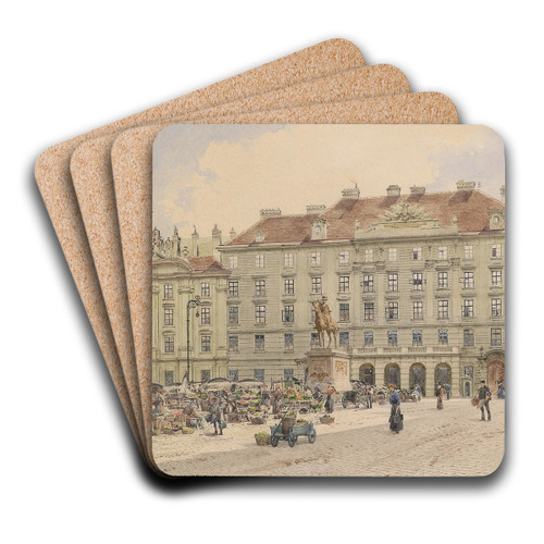 Am Hof Kriegsministerium by Richard Moser Art Drink Coaster set