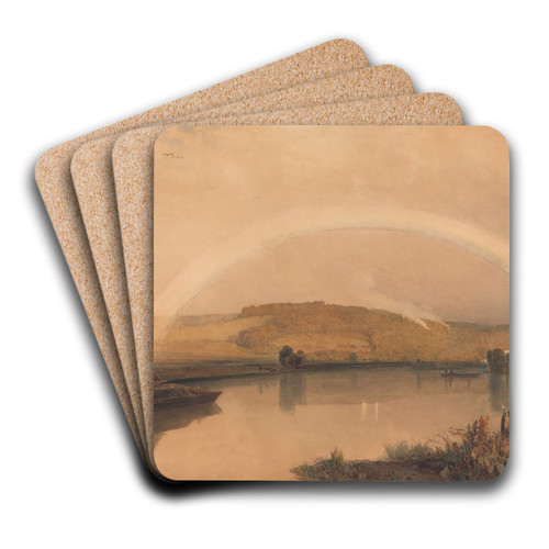 On the Thames by Peter DeWint Art Drink Coaster set