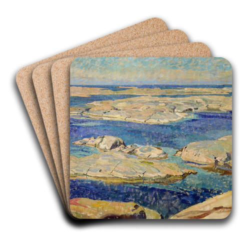 The Gs Skerries by Carl Wilhelmson Art Drink Coaster set