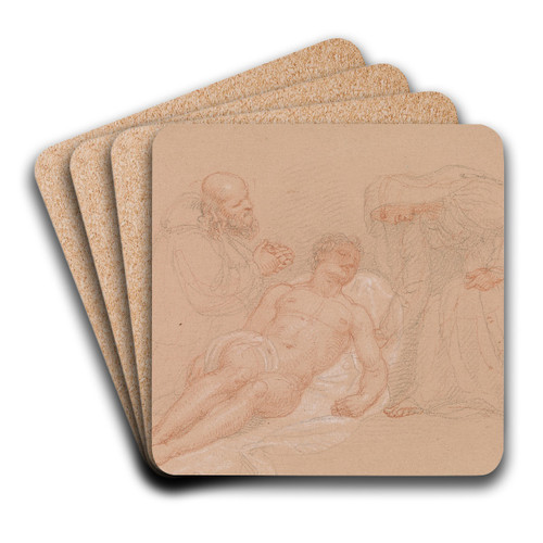 Deposition by Edward Francis Burney Art Drink Coaster set Deposition by Edward Francis Burney Art Drink Coaster set