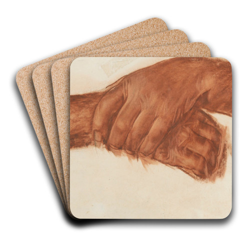 Study of hands by Alexandre Jacovleff Art Drink Coaster set Study of hands by Alexandre Jacovleff Art Drink Coaster set