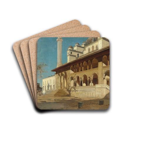 Yeni Cami Mosque, Constantinople by Alberto Pasini Drink Coasters - set of 4 Yeni Cami Mosque, Constantinople by Alberto Pasini Drink Coasters - set of 4