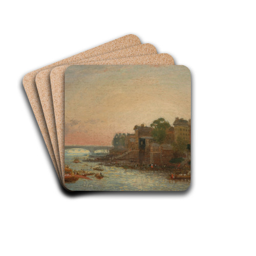 Somerset House, London by Frederick Nash Drink Coasters - set of 4