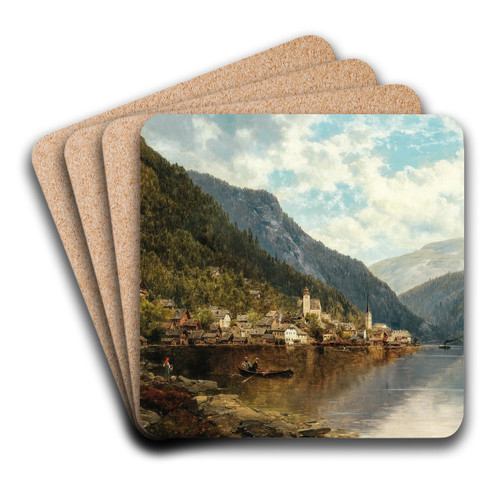 Hallsttter See by Josef Thoma Art Drink Coaster set