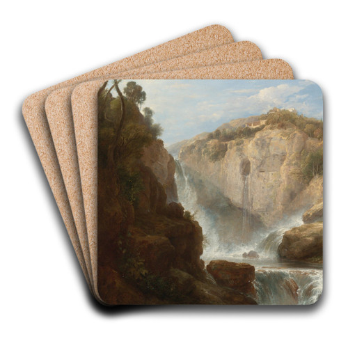 View Of Tivoli by Pierre-Athanase Chauvin Art Drink Coaster set