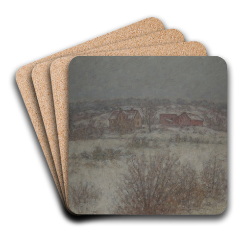Winter Landscape at Partille by Per Ekstrm Art Drink Coaster set