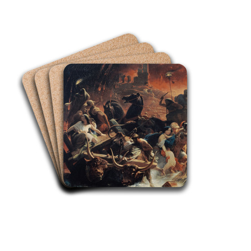 Les Derniers jours de Pompi by Frdric-Henri Schopin Drink Coasters - set of 4