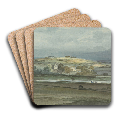 From Boxley Hill near Maidstone by William Pearson Art Drink Coaster set