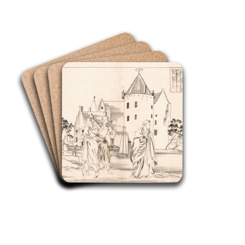 Zhu Shouchang by Utagawa Kuniyoshi Drink Coasters - set of 4