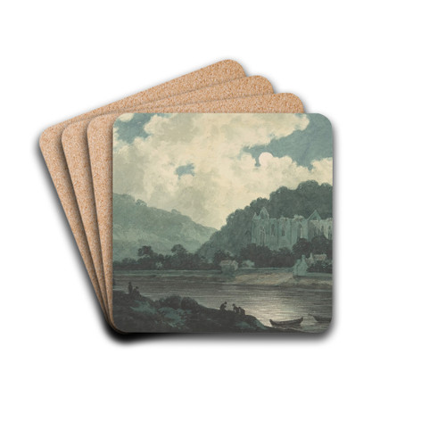 Tintern Abbey by Moonlight by John Warwick Smith Drink Coasters - set of 4