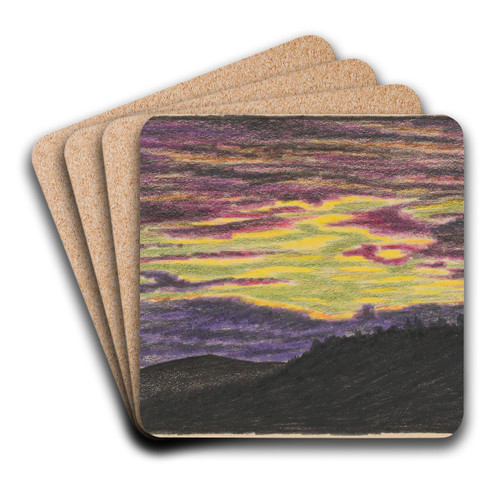 Ohne Titel (Naturstudie) by Karl Wiener Art Drink Coaster set