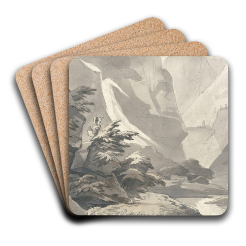 Cascade of Buffalora by John Warwick Smith Art Drink Coaster set