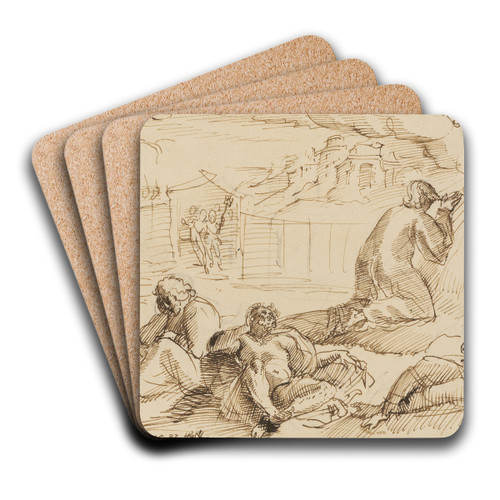 Christus am lberg by Hans Bock the Elder Art Drink Coaster set