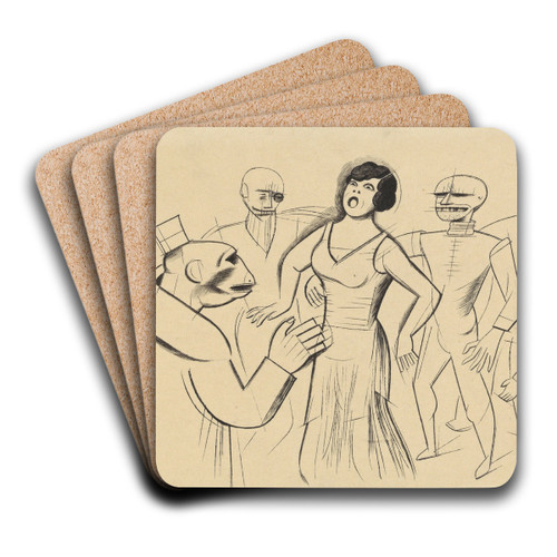Ohne Titel by Karl Wiener Art Drink Coaster set