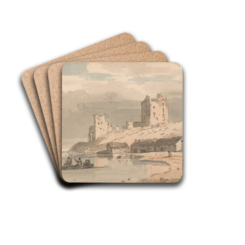 Ruins on the Coast by Thomas Girtin Drink Coasters - set of 4