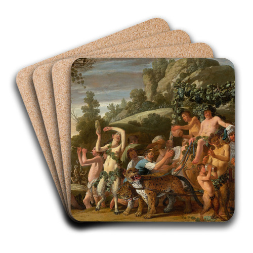 The Triumph of Bacchus by Nicolaes Moeyaert Art Drink Coaster set