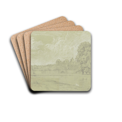 Fontainebleau, Schlo und Teich by Peter Burnitz Drink Coasters - set of 4