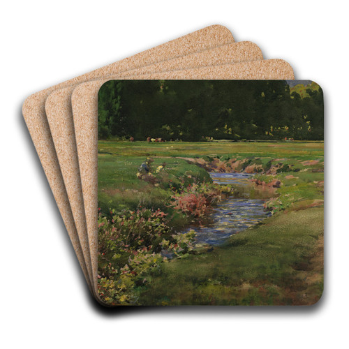 The Babbling Brook by William Henry Holmes Art Drink Coaster set