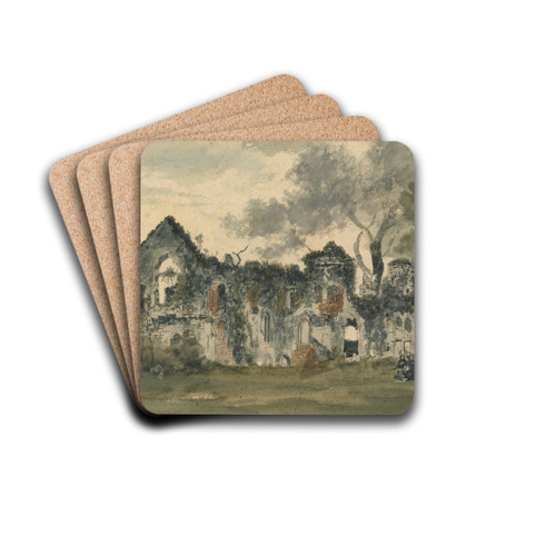 Netley Abbey by Patrick Nasmyth Drink Coasters - set of 4 Netley Abbey by Patrick Nasmyth Drink Coasters - set of 4