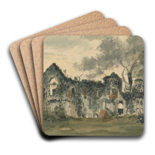 Netley Abbey by Patrick Nasmyth Art Drink Coaster set Netley Abbey by Patrick Nasmyth Art Drink Coaster set