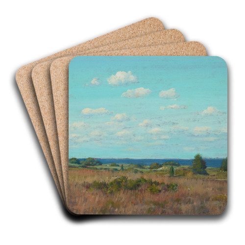 Autumn by William Merritt Chase Art Drink Coaster set Autumn by William Merritt Chase Art Drink Coaster set
