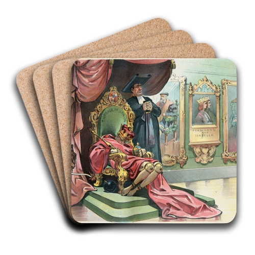 This will be an internal explosion by Udo Keppler Art Drink Coaster set