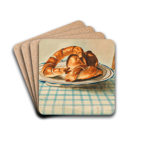 Stillleben mit Gebckteller by Egon Schiele Drink Coasters - set of 4