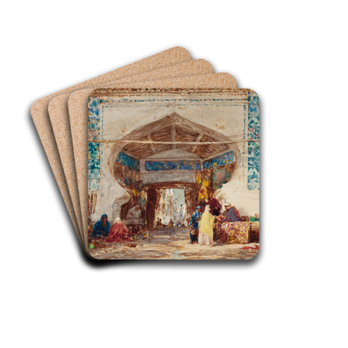 Bazar  Constantinople by Flix Ziem Drink Coasters - set of 4