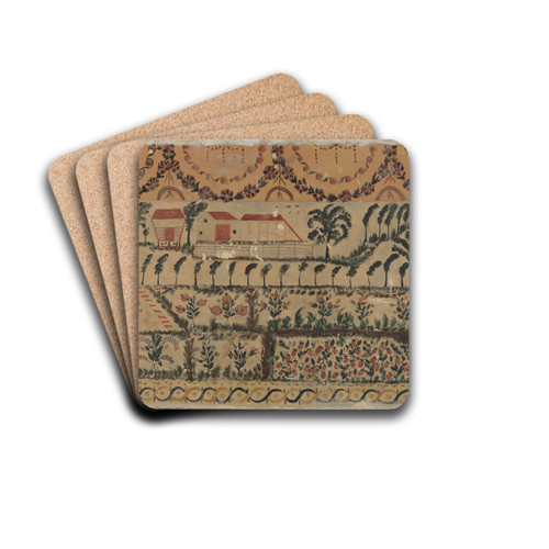 Over Mantel Picture by John Collins Drink Coasters - set of 4