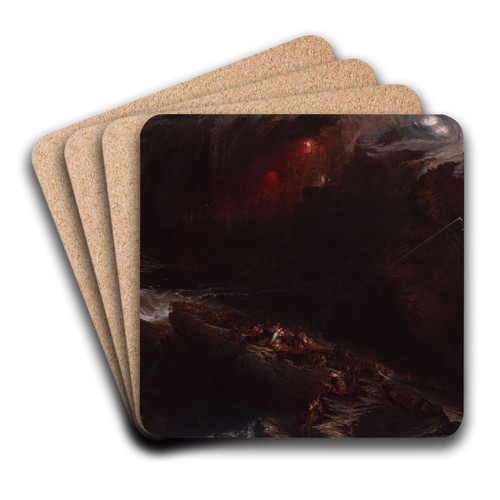 The Deluge by John Martin Art Drink Coaster set
