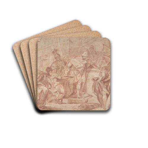 Scene from Ancient History by Nicola Marcola Drink Coasters - set of 4 Scene from Ancient History by Nicola Marcola Drink Coasters - set of 4