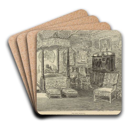 The next morning by Charles Dana Gibson Art Drink Coaster set