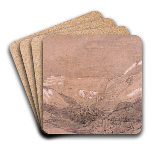 Les buttes Chaumont. by Jules Beldame Art Drink Coaster set