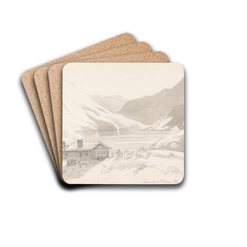 Bvertun by Adolph Tidemand Drink Coasters - set of 4
