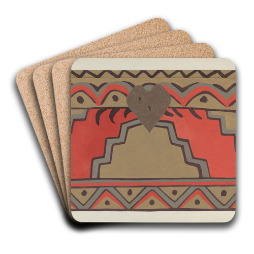 Side of Chest by D.P. Jones Art Drink Coaster set Side of Chest by D.P. Jones Art Drink Coaster set