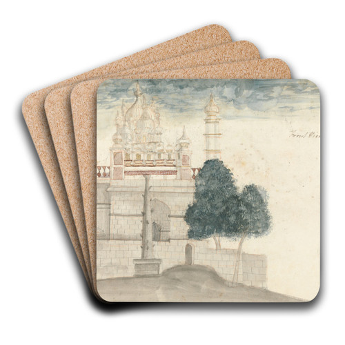 Front View of Bhuleshwar Temple by Gangaram Chintaman Tambat Art Drink Coaster set Front View of Bhuleshwar Temple by Gangaram Chintaman Tambat Art Drink Coaster set