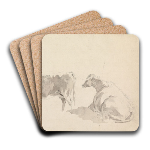 Studies of Cattle by Sawrey Gilpin Art Drink Coaster set