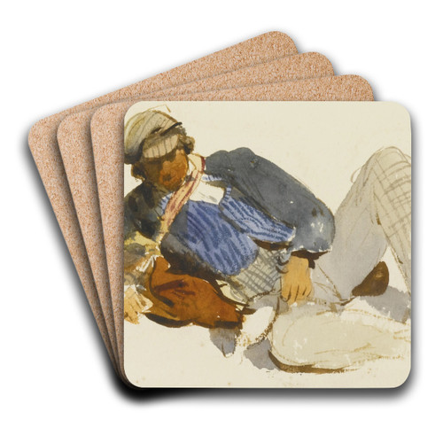 The Poacher by Thomas Miles Richardson, Jr. Art Drink Coaster set The Poacher by Thomas Miles Richardson, Jr. Art Drink Coaster set