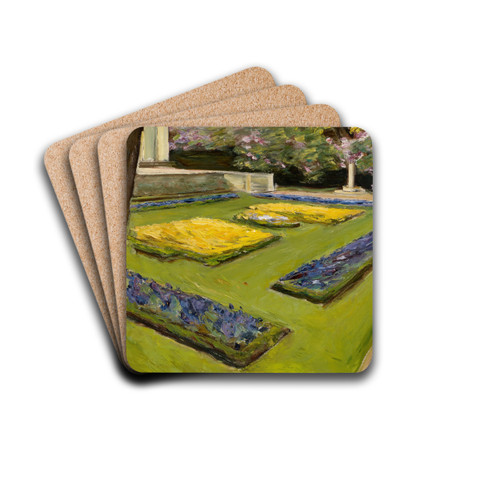 Terrace in the Garden near the Wannsee towards Northwest by Max Liebermann Drink Coasters - set of 4